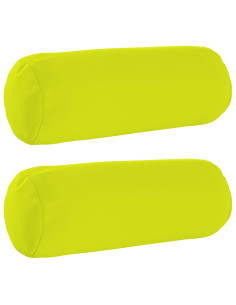 Federa 2 pcs HEERLEN Verde brillante. Ø 15 x 40 cm Poliestere