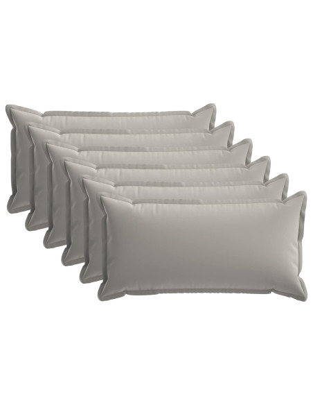 Federa 6 pz HOUTEN Grigio 40 x 70 cm Poliestere