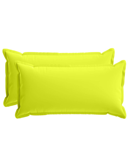 Federa 2 pz HOUTEN Verde brillante. 40 x 80 cm Poliestere