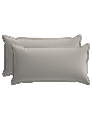 Federa 2 pz HOUTEN Grigio 40 x 80 cm Poliestere