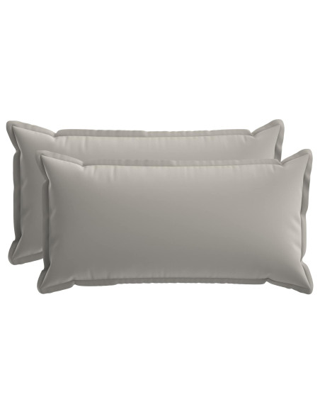 Federa 2 pz HOUTEN Grigio 40 x 80 cm Poliestere