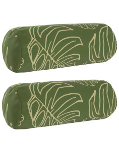 Federa 2 pcs HEERLEN Design a foglia Ø 15 x 40 cm Poliestere