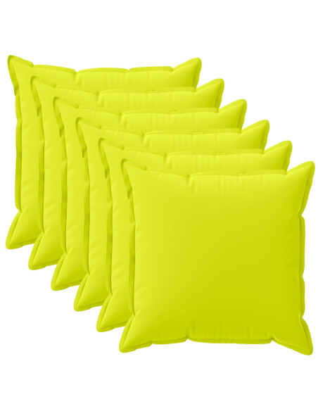 Federa 6 pz HOUTEN Verde brillante. 45 x 45 cm Poliestere