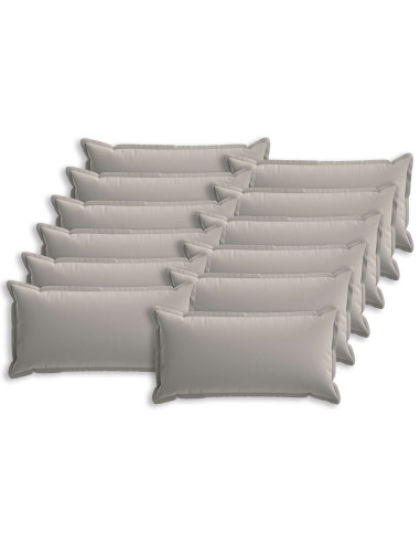Federa 12 pz HOUTEN Grigio 40 x 80 cm Poliestere