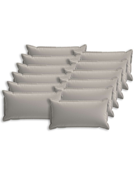 Federa 12 pz HOUTEN Grigio 40 x 80 cm Poliestere