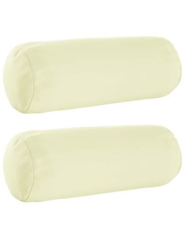 Federa 2 pcs HEERLEN Crema Ø 15 x 40 cm Poliestere