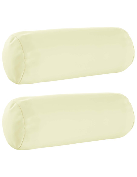 Federa 2 pcs HEERLEN Crema Ø 15 x 40 cm Poliestere