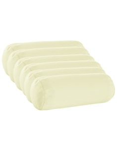 Federa 6 pcs HEERLEN Crema Ø 15 x 40 cm Poliestere