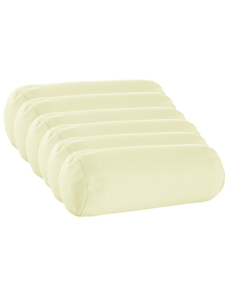 Federa 6 pcs HEERLEN Crema Ø 15 x 40 cm Poliestere