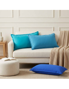 Federa 6 pz HOUTEN Blu Reale 40 x 80 cm Poliestere