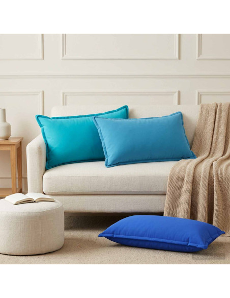 Federa 6 pz HOUTEN Blu Reale 40 x 80 cm Poliestere