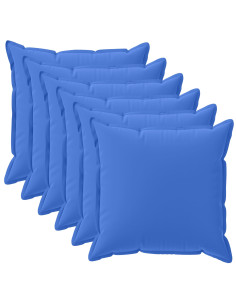 Federa 6 pz HOUTEN Blu Reale 45 x 45 cm Poliestere