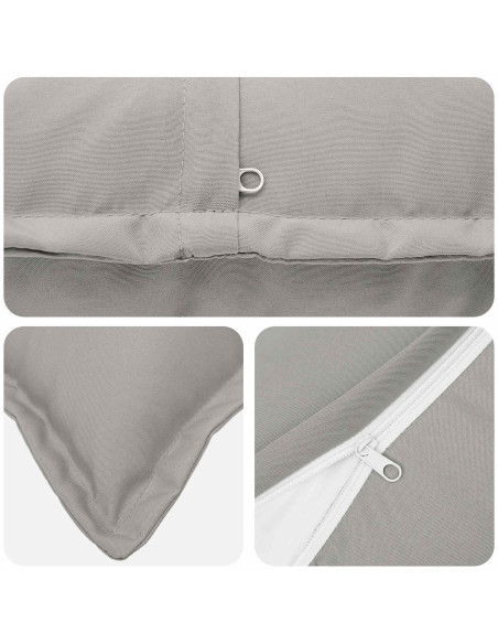 Federa 6 pz HOUTEN Grigio 40 x 70 cm Poliestere