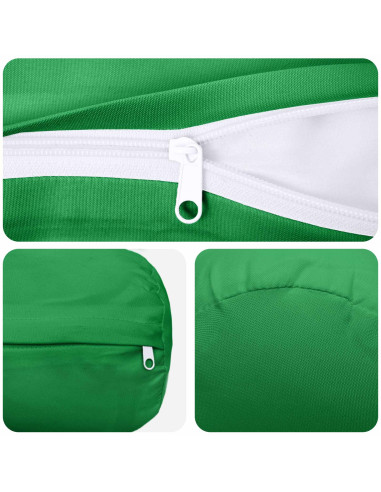 Federa 6 pcs HEERLEN Verde Ø 15 x 40 cm Poliestere