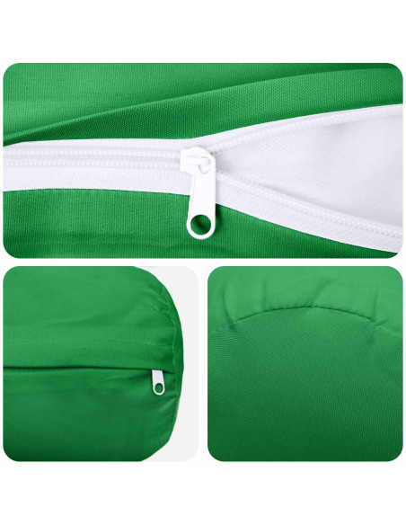 Federa 6 pcs HEERLEN Verde Ø 15 x 40 cm Poliestere
