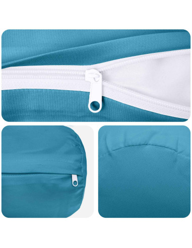 Federa 6 pcs HEERLEN Azzurro Ø 15 x 40 cm Poliestere