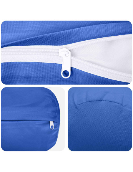 Federa 2 pcs HEERLEN Blu Reale Ø 15 x 40 cm Poliestere