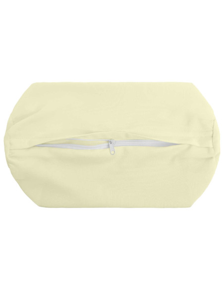 Federa 2 pcs HEERLEN Crema Ø 15 x 40 cm Poliestere