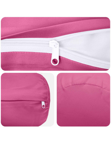 Federa 2 pcs HEERLEN Rosa Ø 15 x 40 cm Poliestere