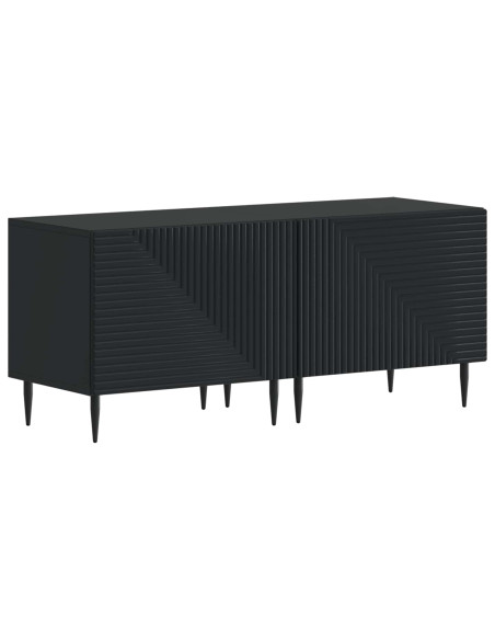 Mobile TV LED a 3 pezzi Nero Legno ingegnerizzato