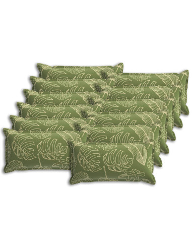 Federa 12 pz HOUTEN Design a foglia 40 x 80 cm Poliestere