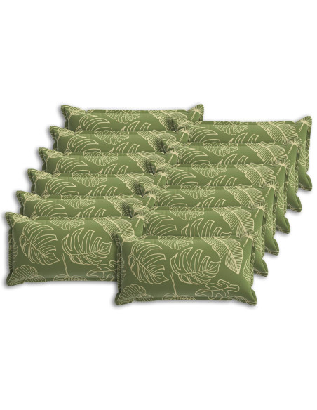 Federa 12 pz HOUTEN Design a foglia 40 x 80 cm Poliestere