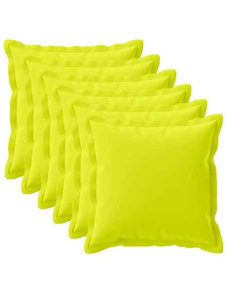 Federa 6 pz HOUTEN Verde brillante. 60 x 60 cm Poliestere