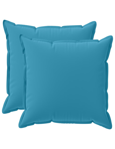 Federa 2 pz HOUTEN Azzurro 60 x 60 cm Poliestere