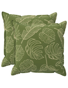 Federa 2 pz HOUTEN Design a foglia 60 x 60 cm Poliestere