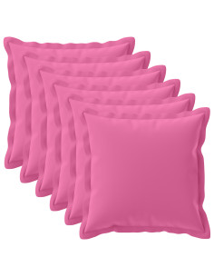 Federa 6 pz HOUTEN Rosa 60 x 60 cm Poliestere