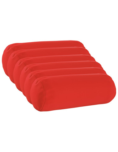 Federa 6 pcs HEERLEN Rosso Ø 15 x 40 cm Poliestere