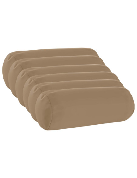 Federa 6 pz HEERLEN Tortora Ø 15 x 40 cm Poliestere