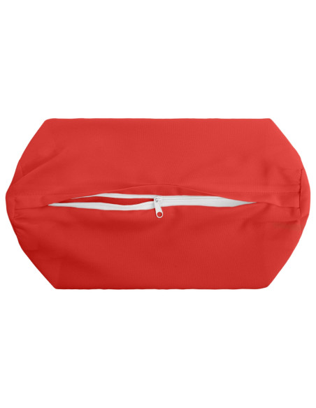 Federa 6 pcs HEERLEN Rosso Ø 15 x 40 cm Poliestere
