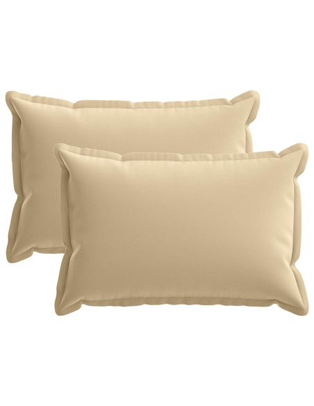 Federa 2 pz HOUTEN Beige 50 x 70 cm Poliestere
