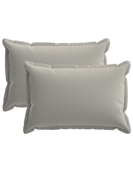 Federa 2 pz HOUTEN Grigio 50 x 70 cm Poliestere