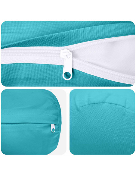 Federa 6 pcs HEERLEN Turchese Ø 15 x 40 cm Poliestere