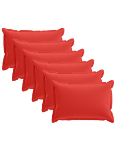 Federa 6 pz HOUTEN Rosso 50 x 70 cm Poliestere