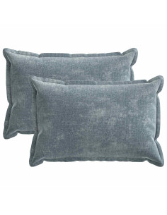 Federa 2 pz HOUTEN Azzurro 50 x 70 cm Tessuto Chenille 2