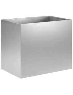 Vaso da giardino Argento 50 x 40 x 50 cm Acciaio zincato 2