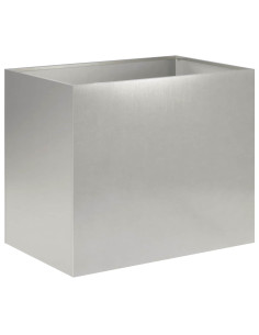 Vaso da giardino Argento 50 x 40 x 50 cm Acciaio Inox 2