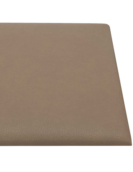 Testiera da Parete 12 pcs Cappuccino 60 x 30 cm Tessuto