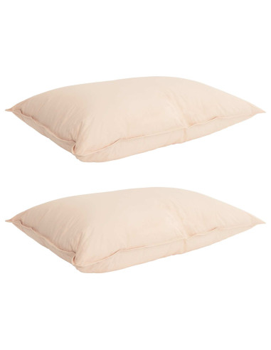 Set di Piumoni 2 pz 260 x 240 cm Kapok e Poliestere Beige