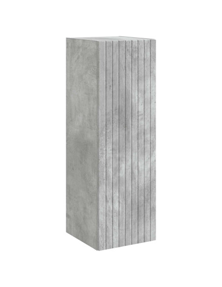 Set di mobili per il bagno 3 pz Grigio Cemento