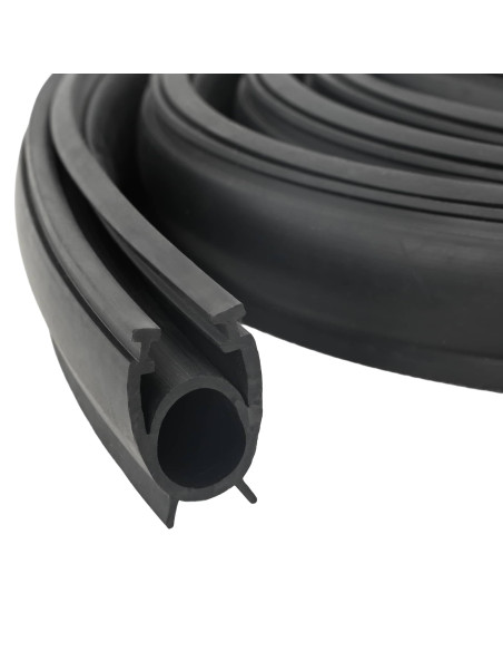 Sigillo Porta Garage Nero 41 x 33 mm 5 m PVC
