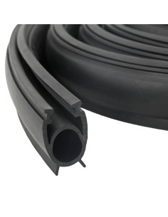 Sigillo Porta Garage Nero 41 x 33 mm 6 m PVC