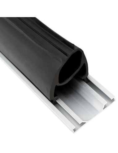 Sigillo Porta Garage Nero 41 x 33 mm 6 m PVC