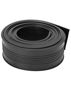 Sigillo Porta Garage Nero 70 x 6 mm 2,5 m PVC 2