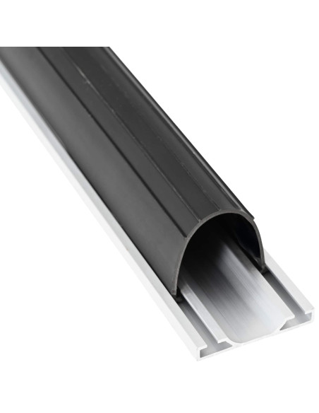 Sigillo Porta Garage Nero 70 x 6 mm 3 m PVC