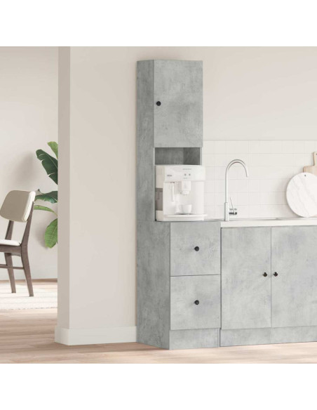 Mobile da cucina Grigio 35 x 50 x 180 cm Legno ingegnerizzato