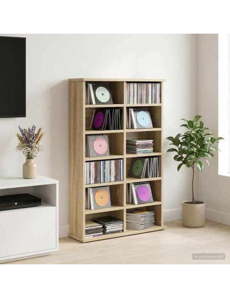 Mobile per CD Rovere Sonoma 60 x 17 x 92 cm